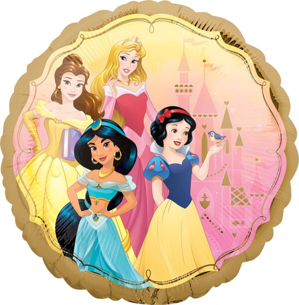 #404 Disney Princesses Double-Sided 18in Printed Mylar