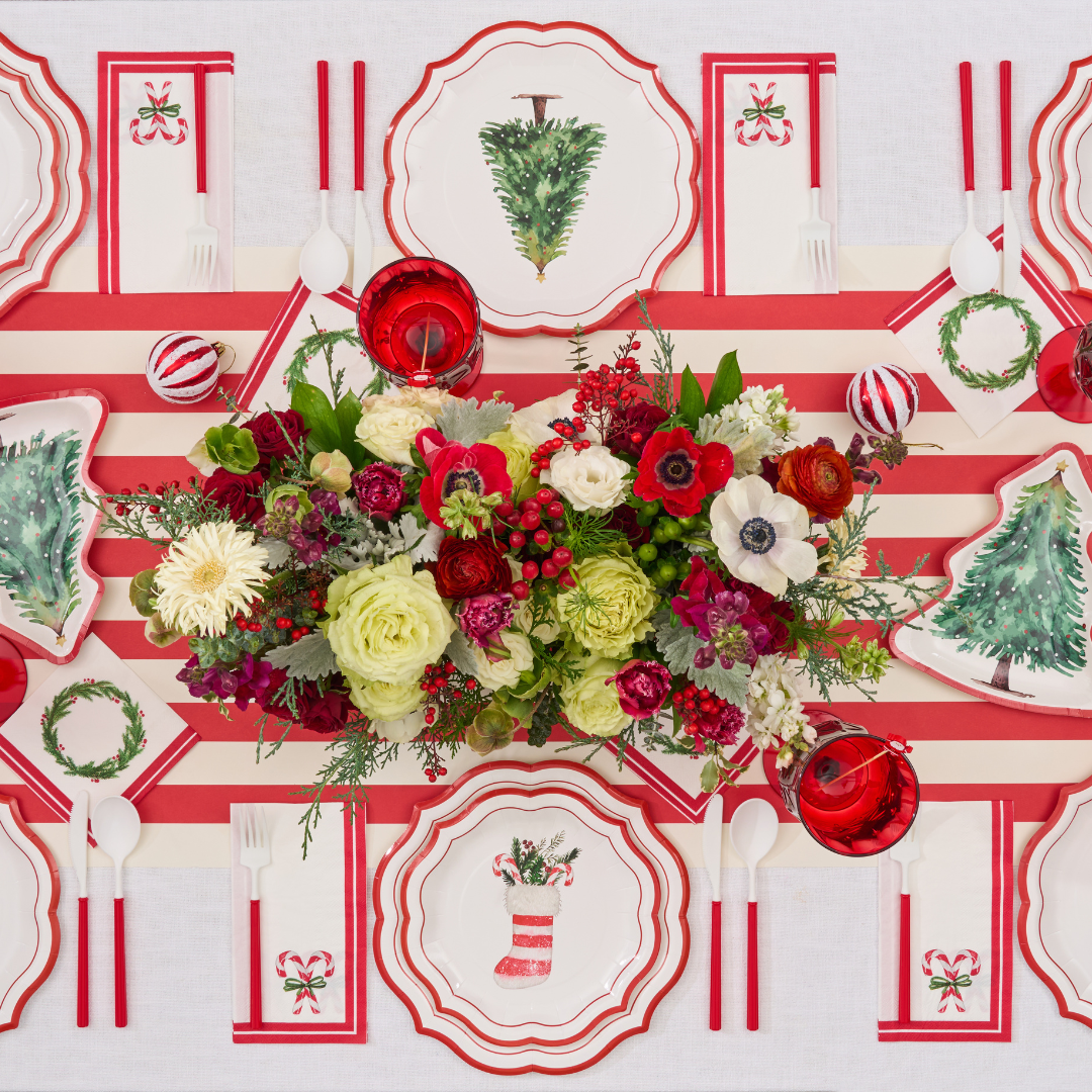 Merry and Bright 8in Paper Salad Plates 8ct