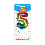 Birthday "Balloon" Number Candle 3.5in