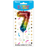 Birthday "Balloon" Number Candle 3.5in