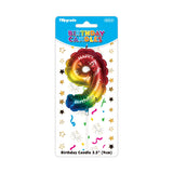 Birthday "Balloon" Number Candle 3.5in