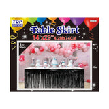 Foil Fringe Table Skirt 14ft x 29in