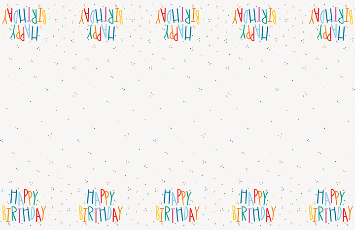 Birthday Mayhem Rectangular Plastic Table Cover 54in x 84in