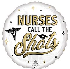 #G40 Nurses Call the Shots 18in Printed Mylar