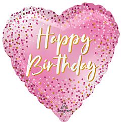 #291 Happy Birthday Sparkle 18in Printed Mylar