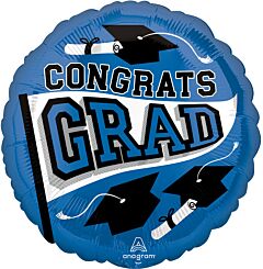 #G03 True to Your School Blue 18in Printed Mylar
