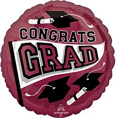 #G07 True to Your School Berry 18in Printed Mylar