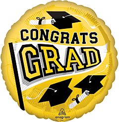 #G09 True to Your School Yellow 18in Printed Mylar