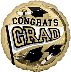 #G06 True to Your School Gold 18in Printed Mylar