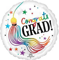 #G25 Congrats Grad Playful Wiggles 18in Printed Mylar