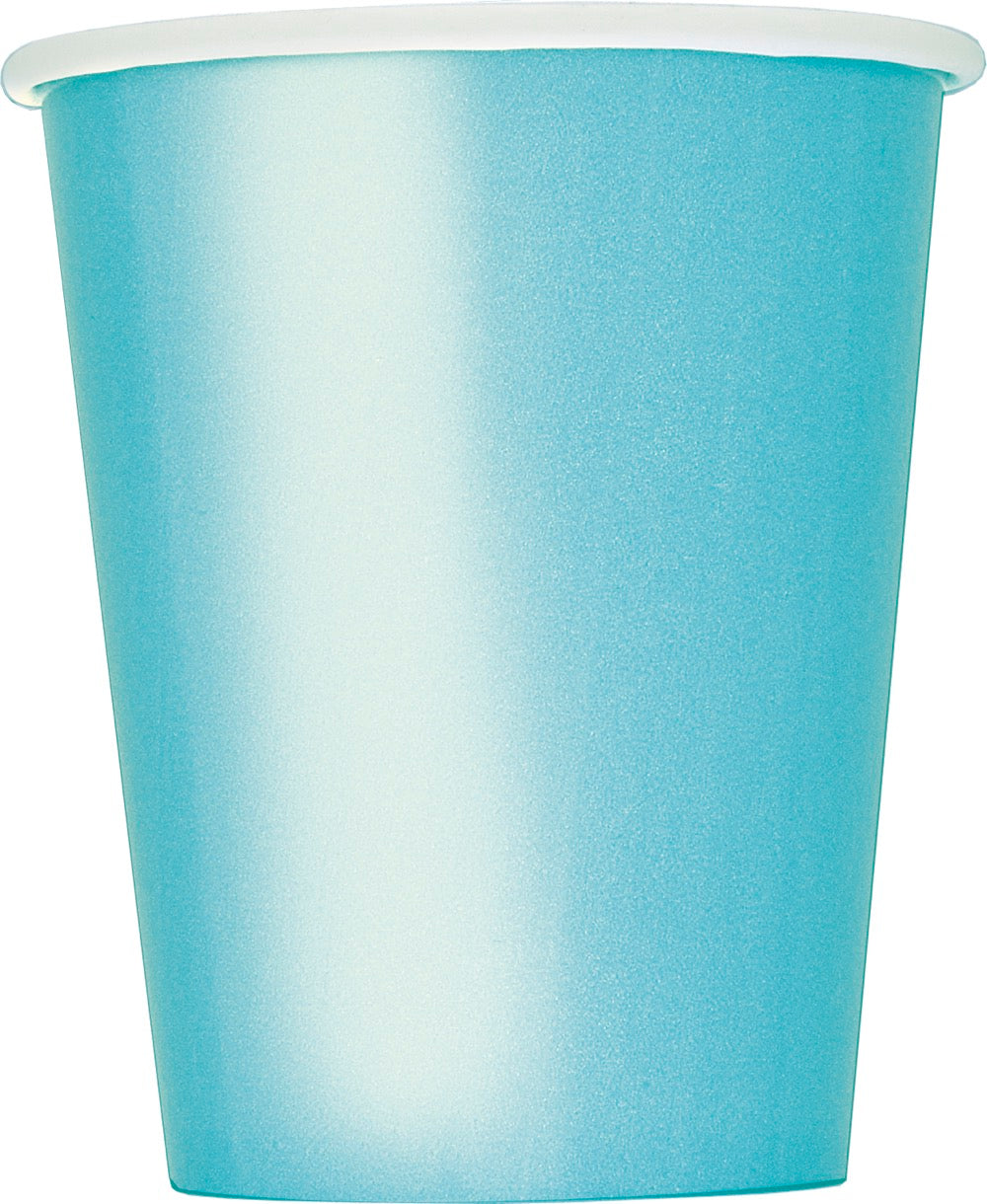 Teal 9oz Paper Cups 14ct