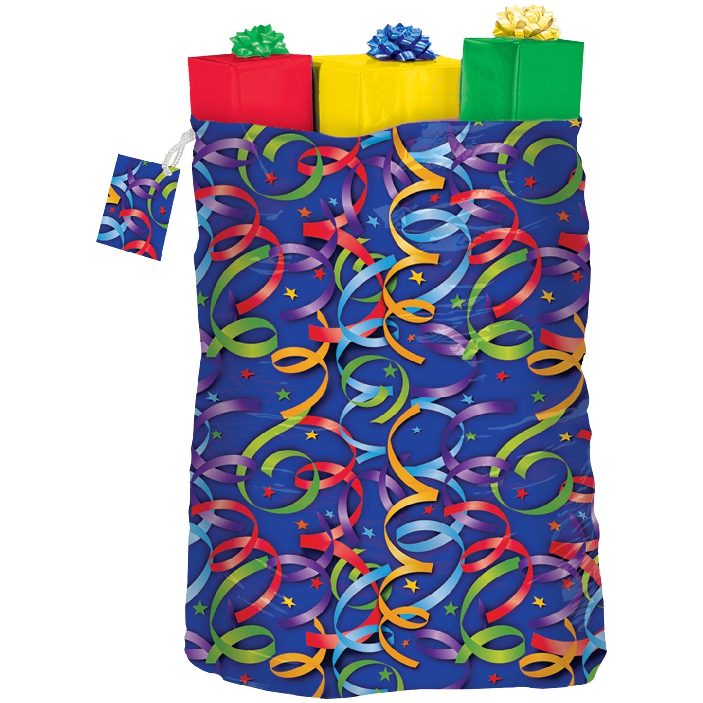 Celebrating Streamers Gift Sack - 36in x 44in