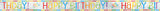 Foil Rainbow Birthday Banner 12ft