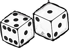 #279 Casino Night Dice 30in Supershape