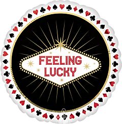 #278 Casino Night Feeling Lucky 18in Printed Mylar
