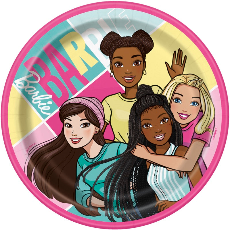 Barbie 7" Plates 8ct