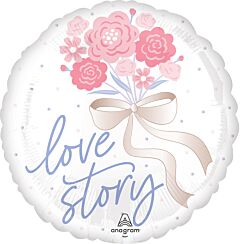 #570 Tying the Knot Love Story 18in Printed Mylar