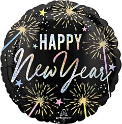 #04 New Year Festive Sparkle 18in Printed Mylar