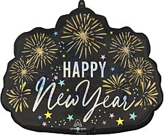 Festive New Year Sparkle 22in Supershape