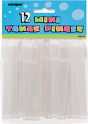 Mini Plastic Tongs 12ct