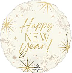 #07 New Year Golden Soiree 18in Printed Mylar