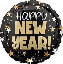 #16 New Year Top Hat Bash 18in Printed Mylar