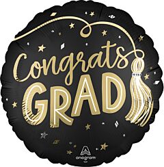 #G20 Congrats Grad Twirling Tassels 18in Printed Mylar