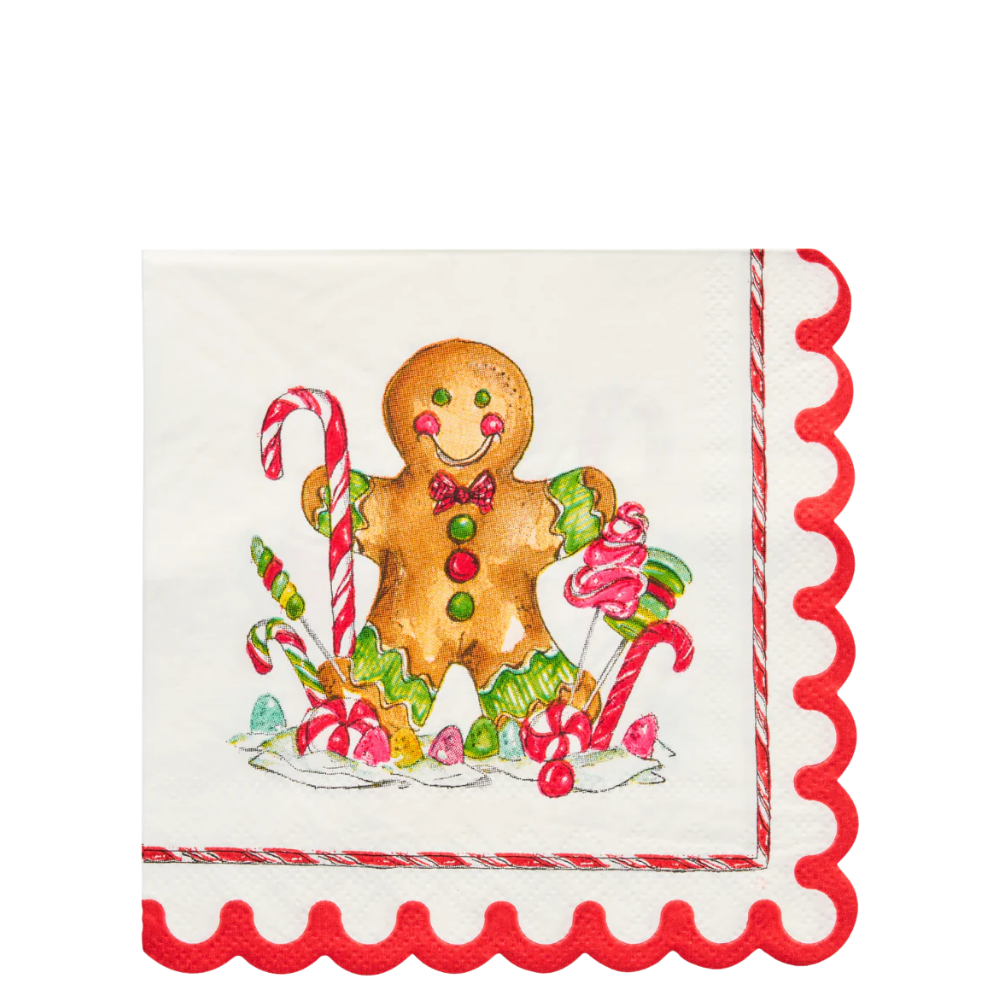 Gingerbread Cocktail Napkins 26ct