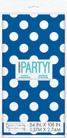 Polka Dots Rectangular Plastic Table Cover 54in x 108in