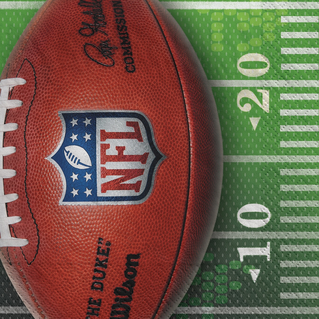 NFL Drive - Silver Beverage Napkins 16ct