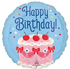 #292 Cherry on Top Birthday 18in Printed Mylar