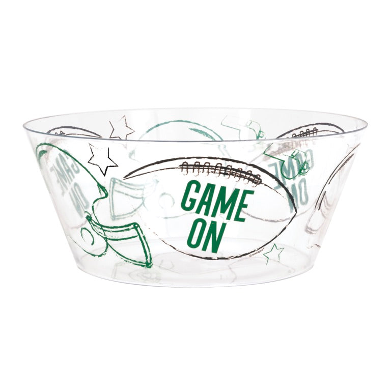 Kickoff Football Plastic Serving Bowl 124oz