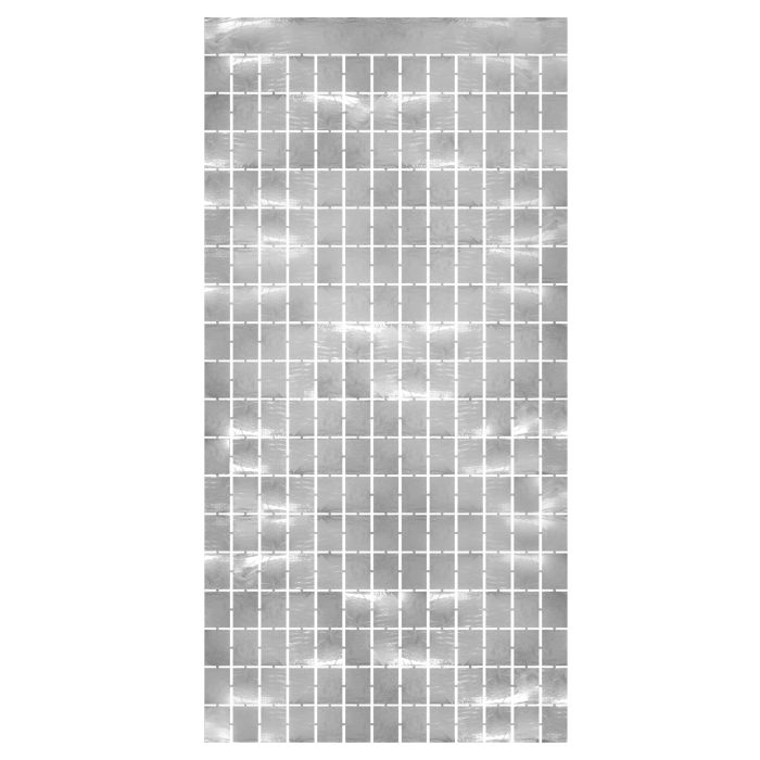 Metallic Square Curtain 38in x 6.5ft