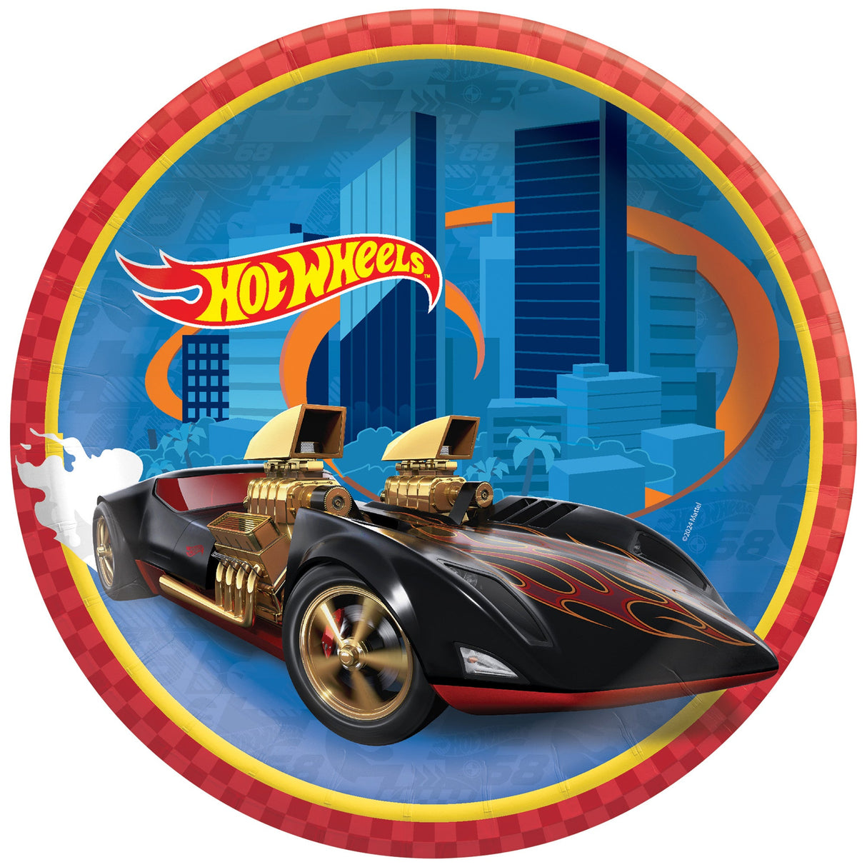 Hot Wheels 7in Plates 8ct