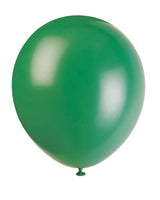 12in Packaged Latex Balloons 10ct - Forest Green
