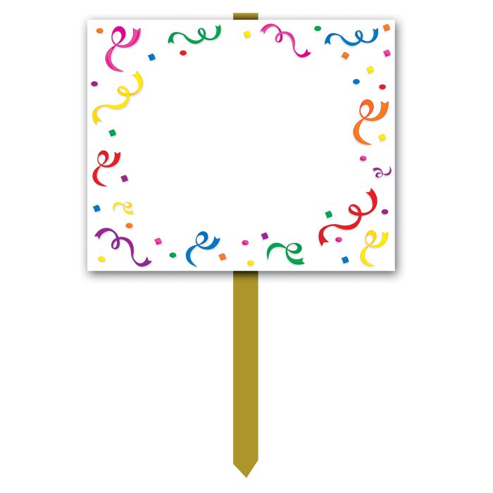 Blank Yard Sign