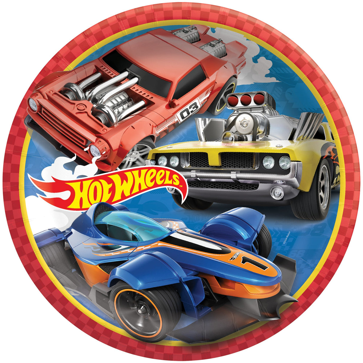 Hot Wheels 9in Plates 8ct