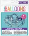 Clear 12in Latex Balloons with Paper Confetti 6ct