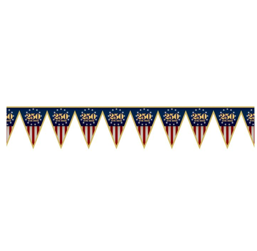 Semiquincentennial Pennant Banner 7ft
