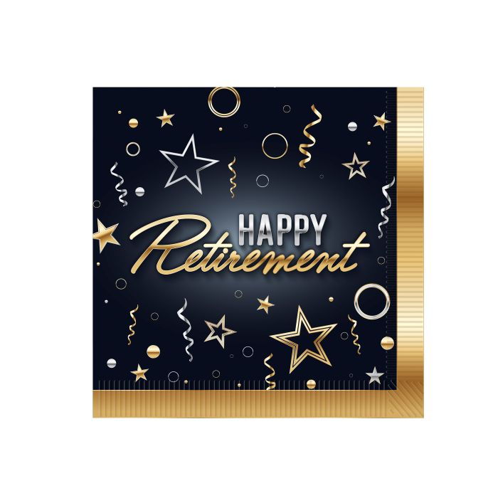 Happy Retirement Lunch Napkins 16ct