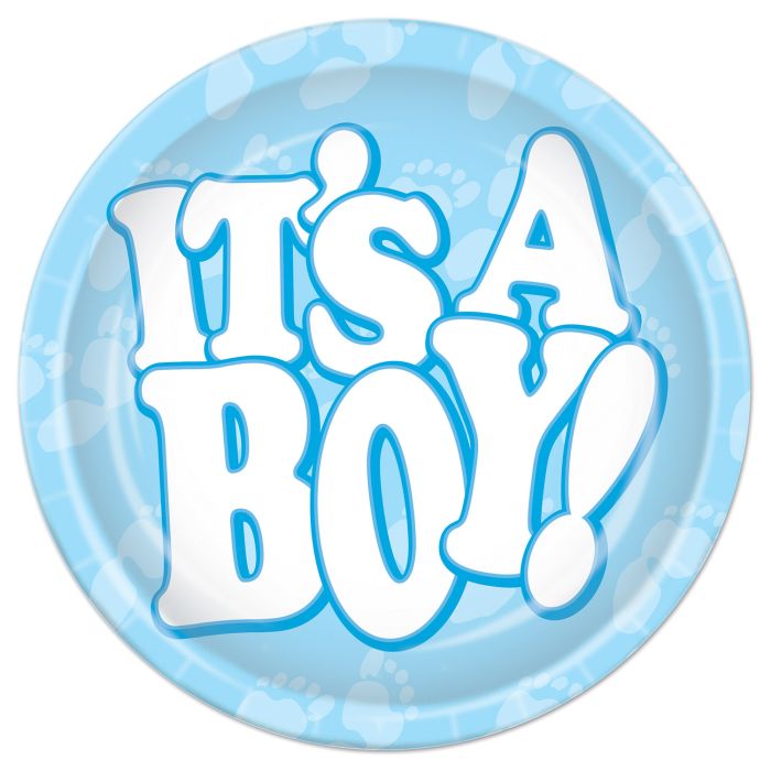 It's A Boy! 9in Plates