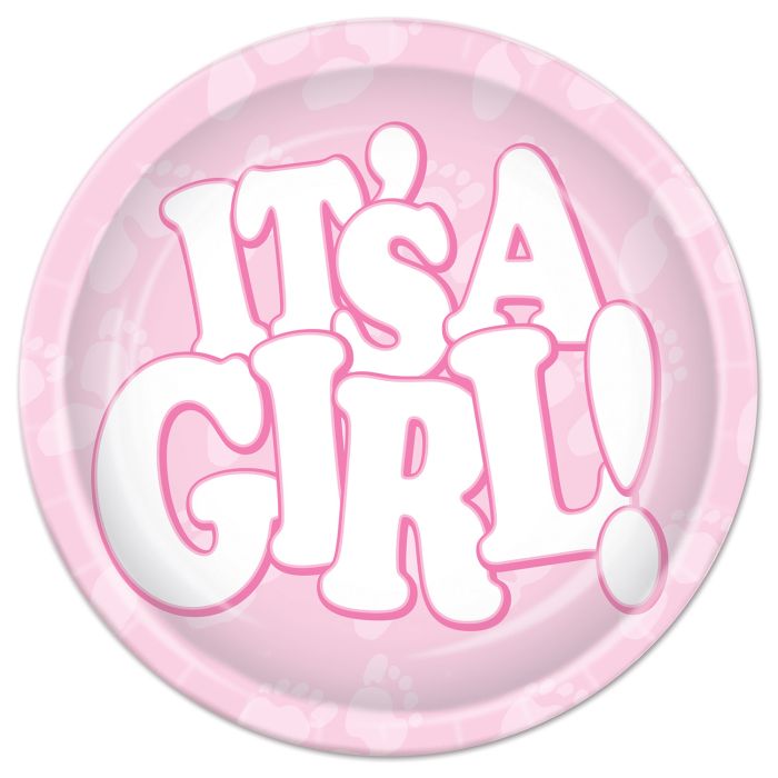 It's A Girl! 7in Plates