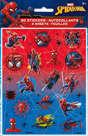 Sticker Freehold Spider-Man Sticker Sheets 4ct – Party Fair