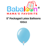 5" Packaged Latex Balloons 100ct - Not Inflated