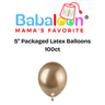 5" Packaged Latex Balloons 100ct - Not Inflated