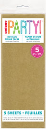 Metallic Tissue Paper 5ct