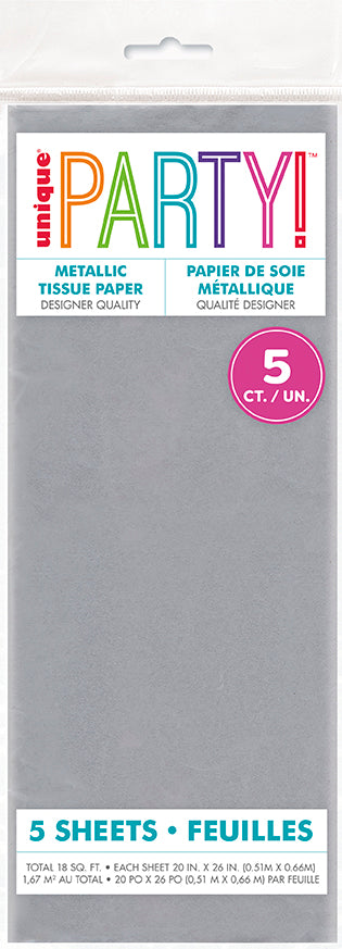 Metallic Tissue Paper 5ct