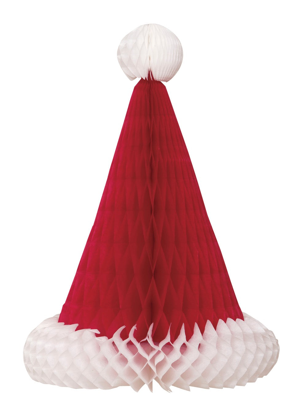 Santa Hat Honeycomb 12in Centerpiece