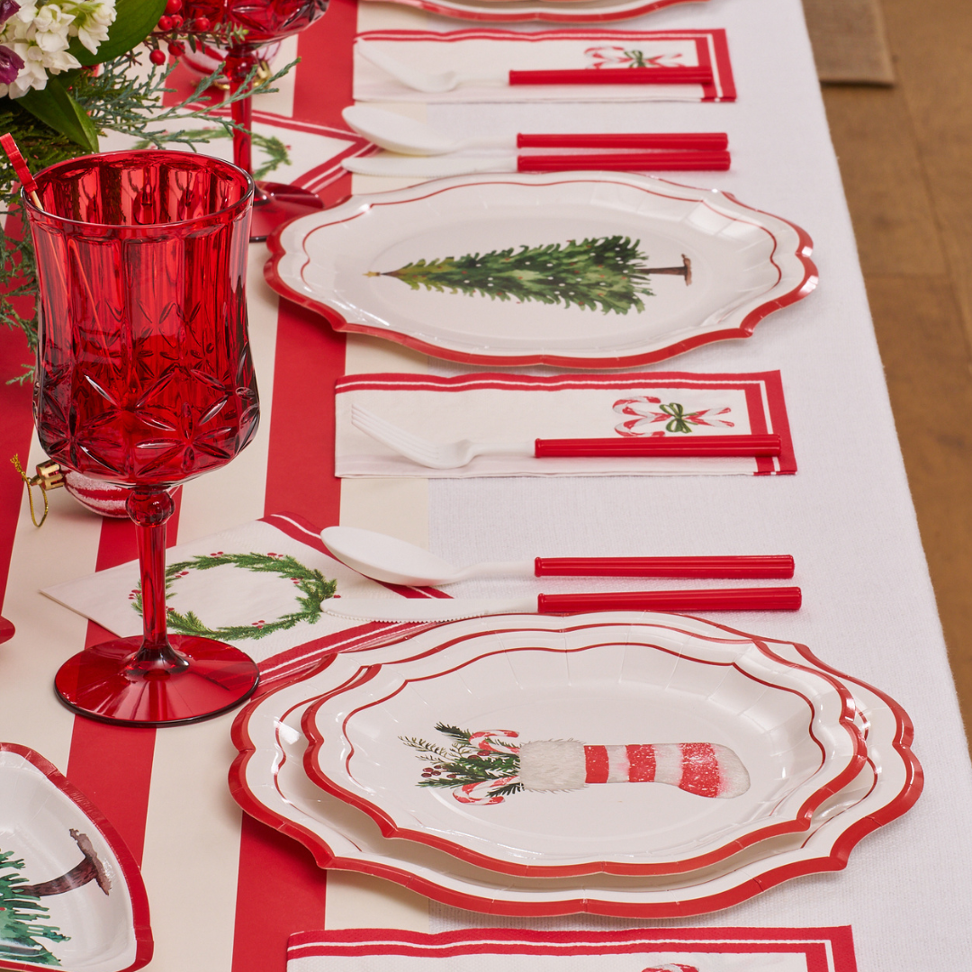 Merry and Bright 8in Paper Salad Plates 8ct