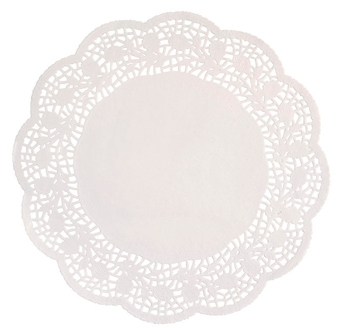 White 8.25in Doilies 28ct